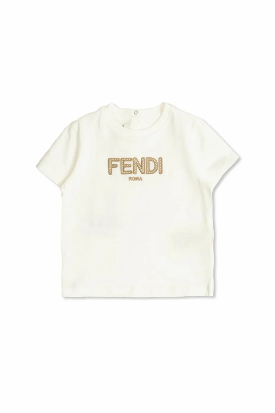 Fendi Kids BIAŁY T-shirt z logo