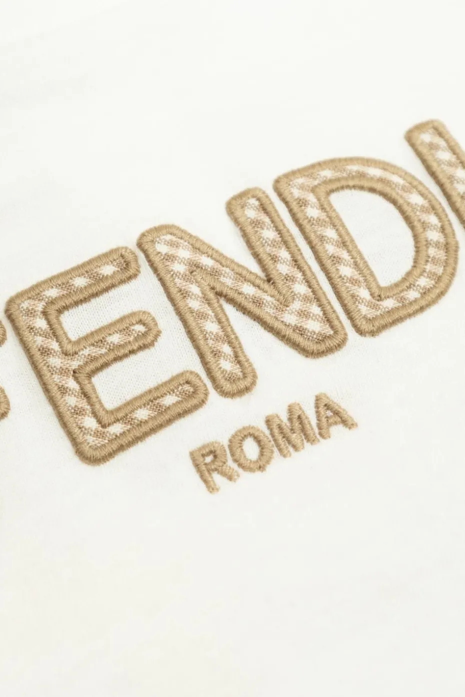 Fendi Kids BIAŁY T-shirt z logo