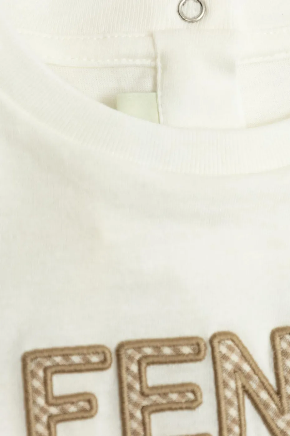 Fendi Kids BIAŁY T-shirt z logo