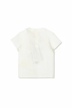 Fendi Kids BIAŁY T-shirt z kolorowym nadrukiem