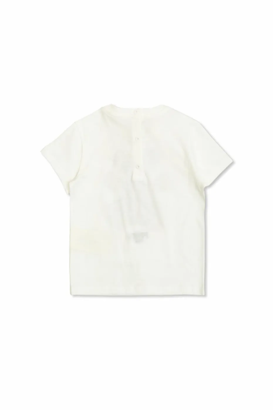 Fendi Kids BIAŁY T-shirt z kolorowym nadrukiem