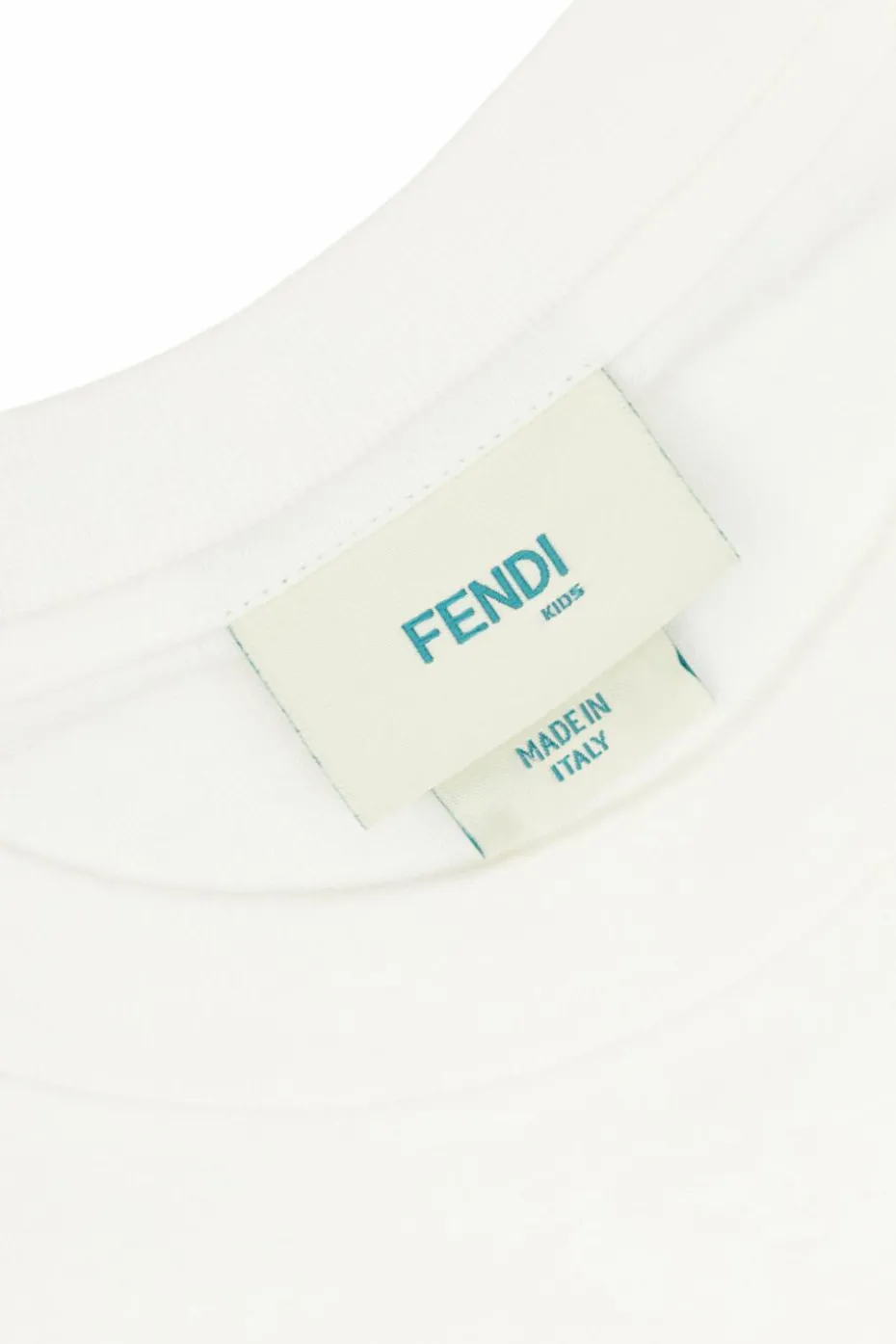 Fendi Kids BIAŁY T-shirt z nadrukiem