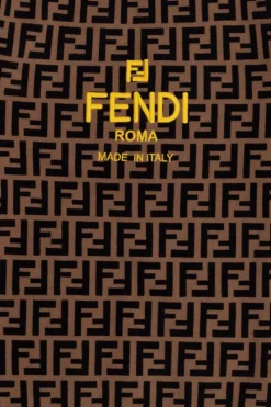 Fendi Kids BRĄZOWY Sweter z monogramem