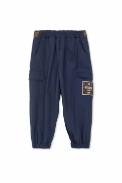 Fendi Kids GRANATOWY Spodnie typu `cargo`