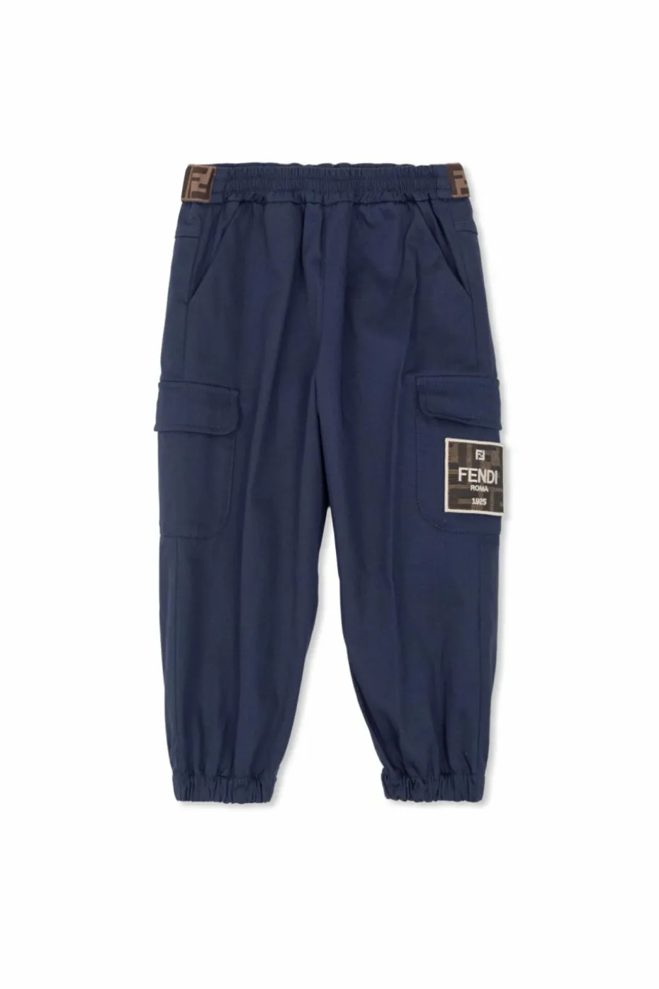 Fendi Kids GRANATOWY Spodnie typu `cargo`