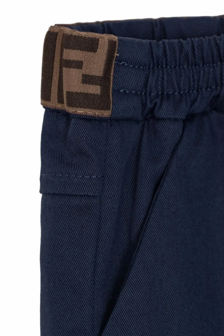Fendi Kids GRANATOWY Spodnie typu `cargo`
