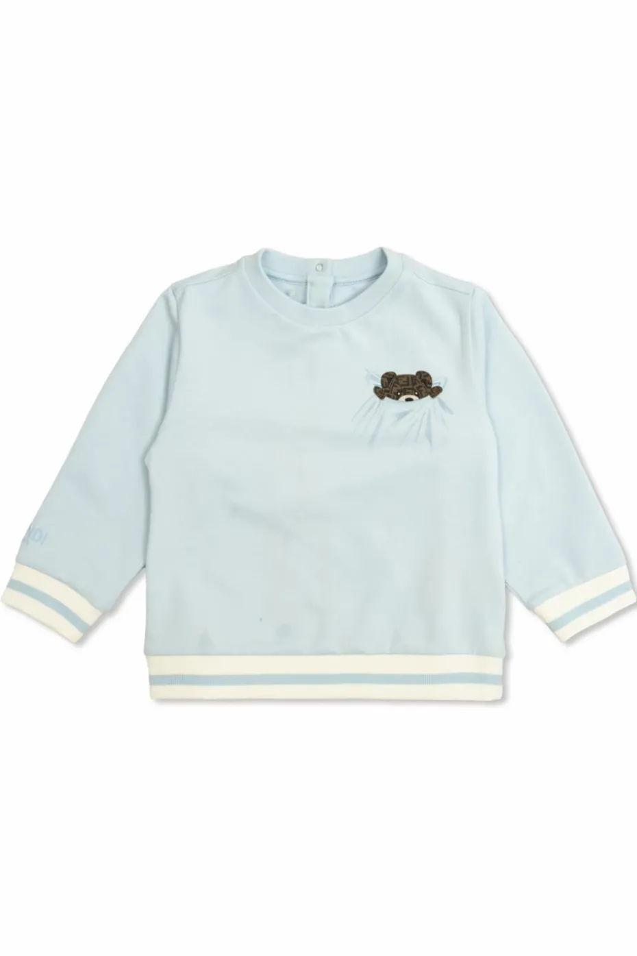 Fendi Kids jasnoniebieski Bluza z nadrukiem