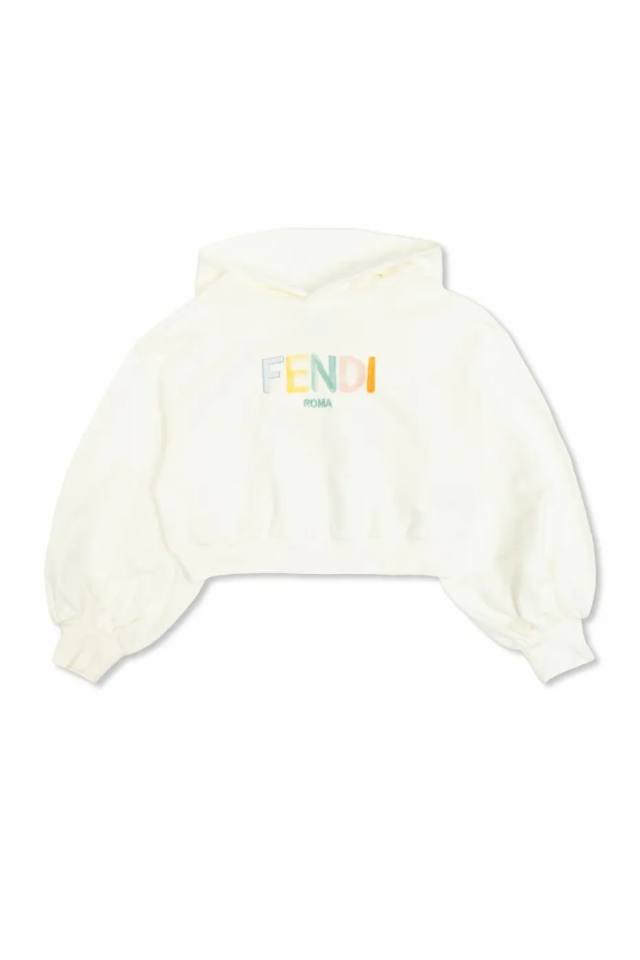 Fendi Kids kremowy Bluza z logo