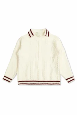 Fendi Kids kremowy Wełniany sweter