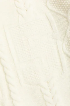 Fendi Kids kremowy Wełniany sweter