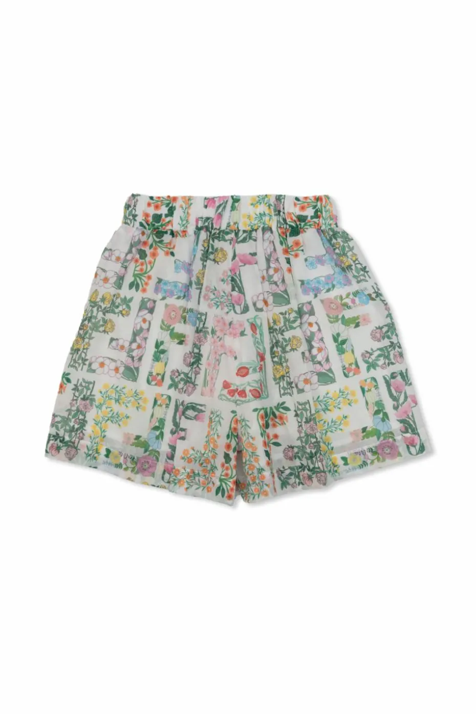 Fendi Kids MULTIKOLOR Szorty z motywem kwiatowym