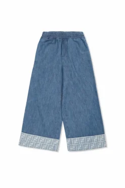 Fendi Kids NIEBIESKI Jeansy z szerokimi nogawkami