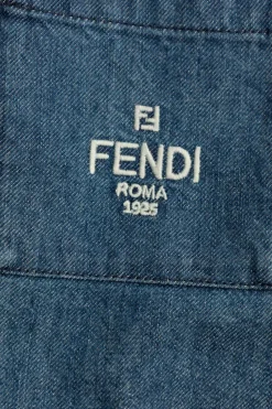 Fendi Kids NIEBIESKI Jeansowa koszula