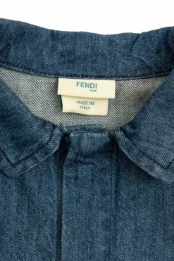 Fendi Kids NIEBIESKI Jeansowa koszula