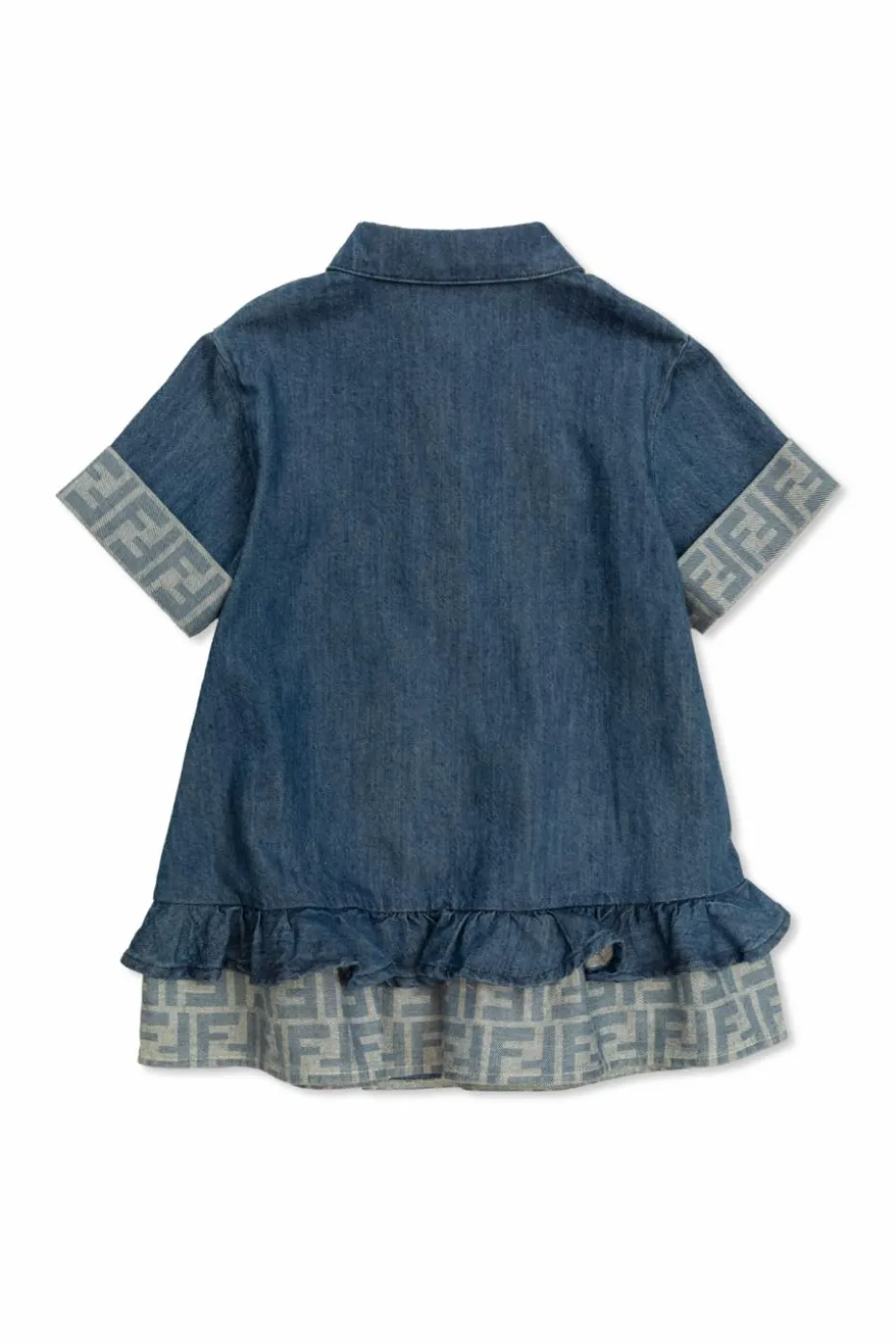 Fendi Kids NIEBIESKI Jeansowa sukienka