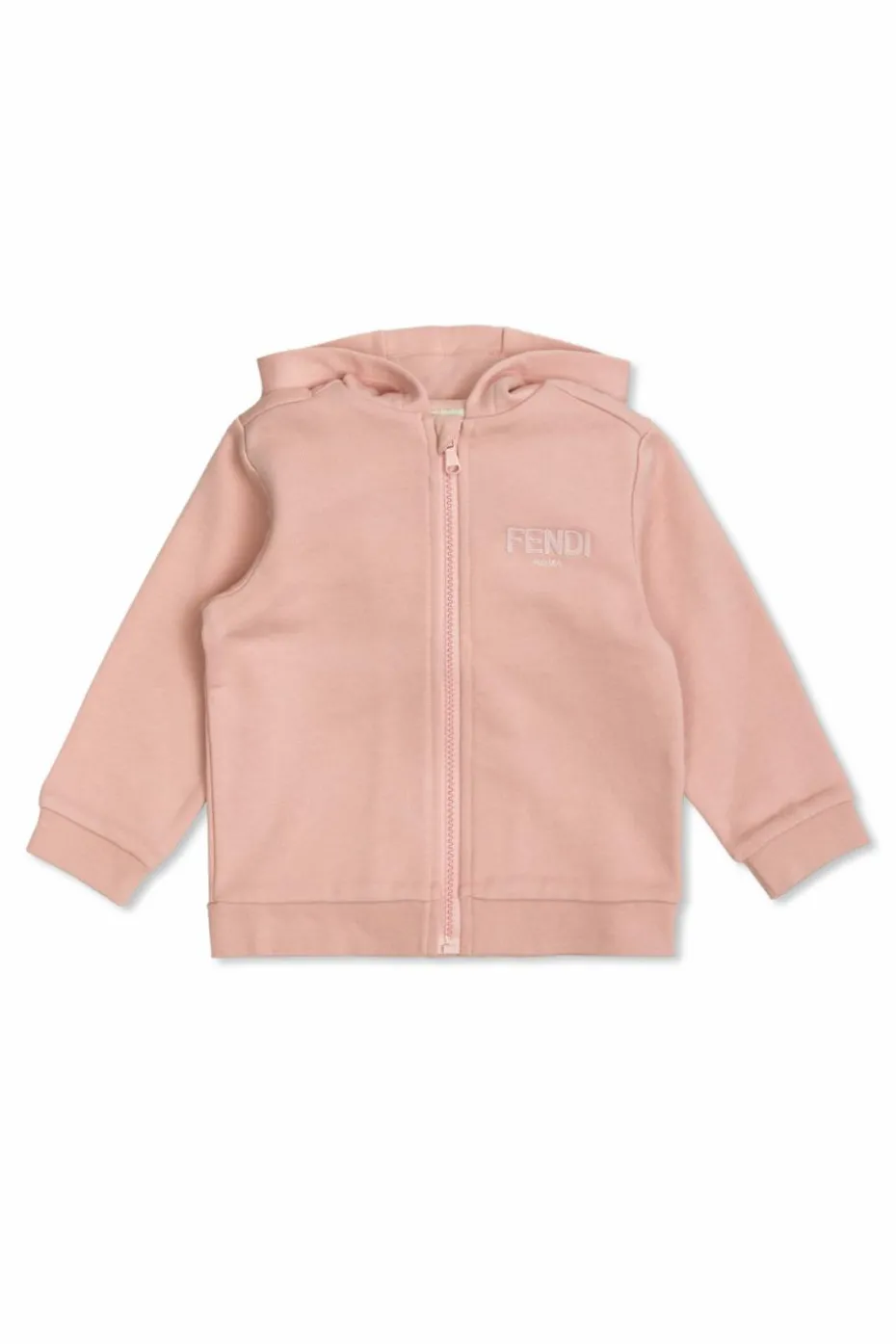 Fendi Kids RÓŻOWY Bluza z kapturem