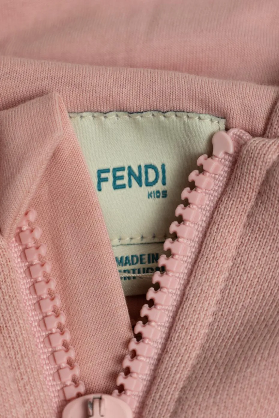 Fendi Kids RÓŻOWY Bluza z kapturem
