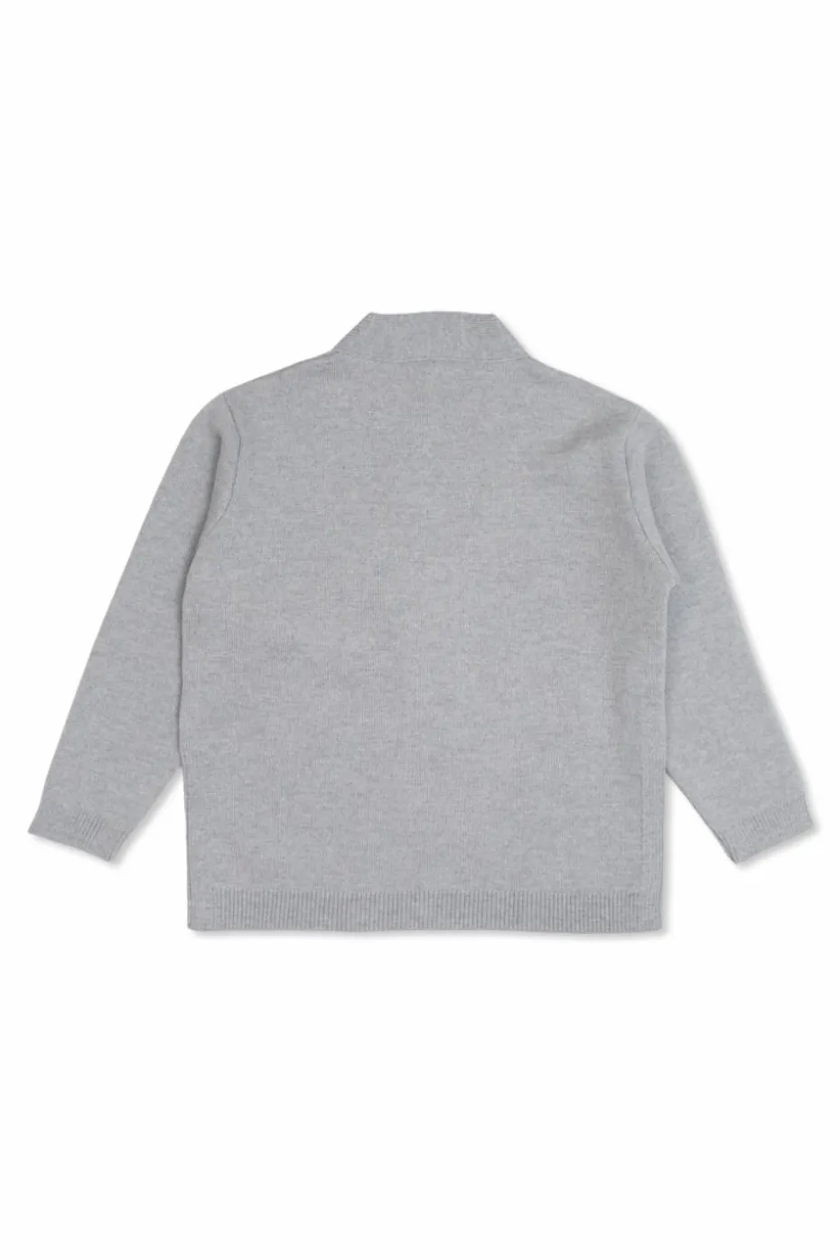 Fendi Kids SZARY Kardigan z wyszytym logo