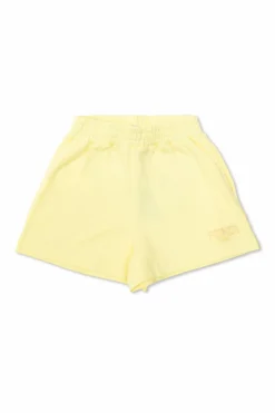Fendi Kids ŻÓŁTY Szorty z wyszytym logo