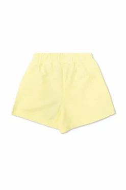 Fendi Kids ŻÓŁTY Szorty z wyszytym logo
