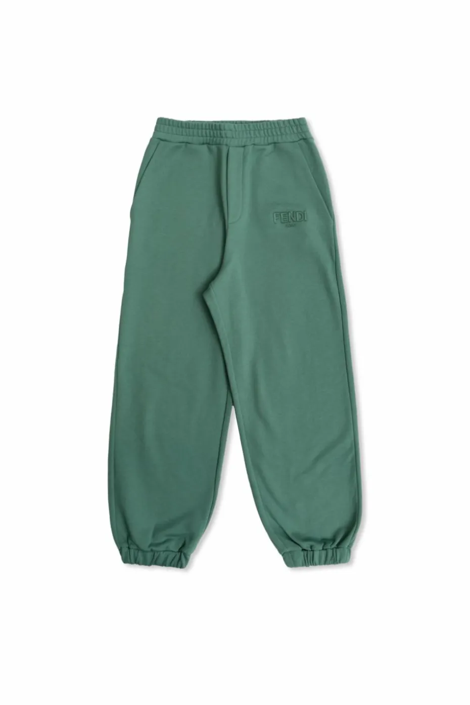 Fendi Kids ZIELONY Spodnie dresowe