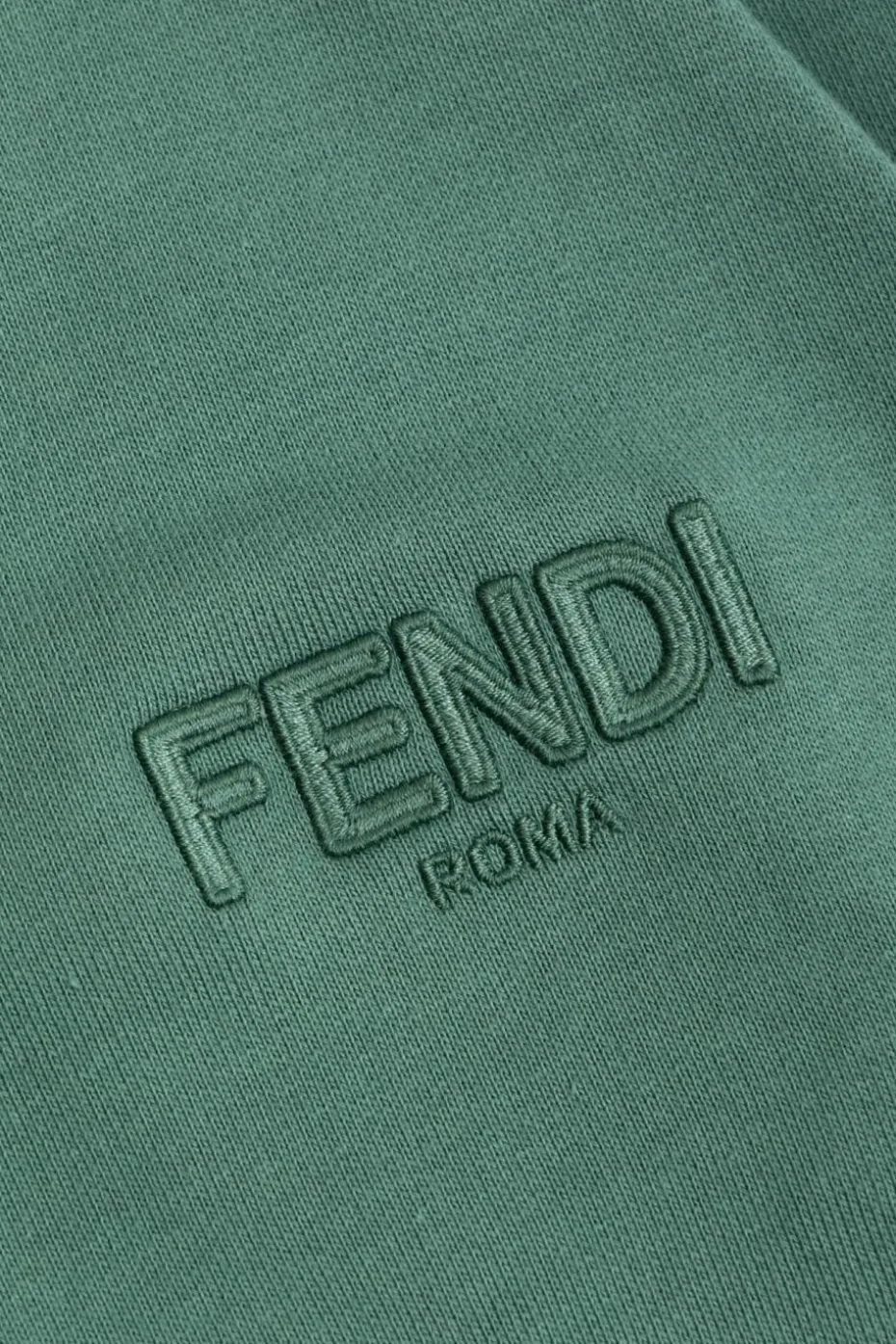 Fendi Kids ZIELONY Spodnie dresowe