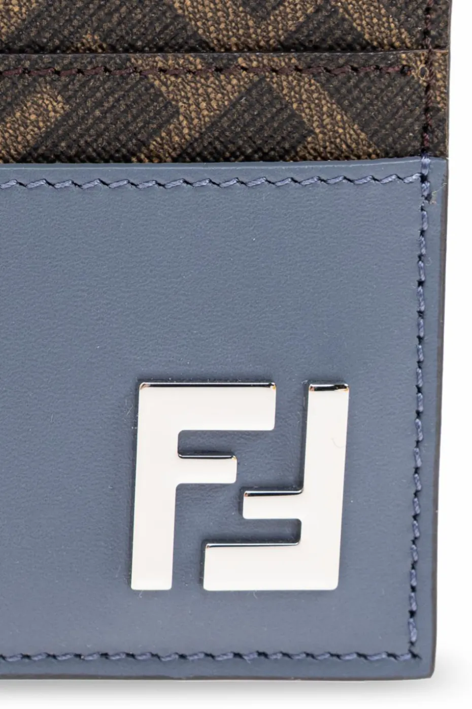 Fendi NIEBIESKI Etui na karty z logo