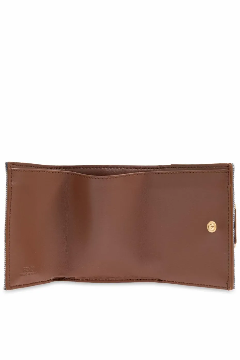 Fendi NIEBIESKI Portfel z log