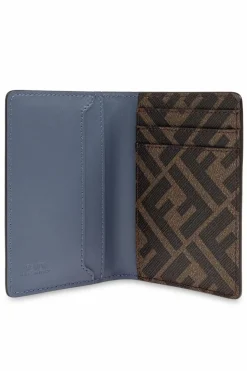 Fendi NIEBIESKI Składane etui na karty