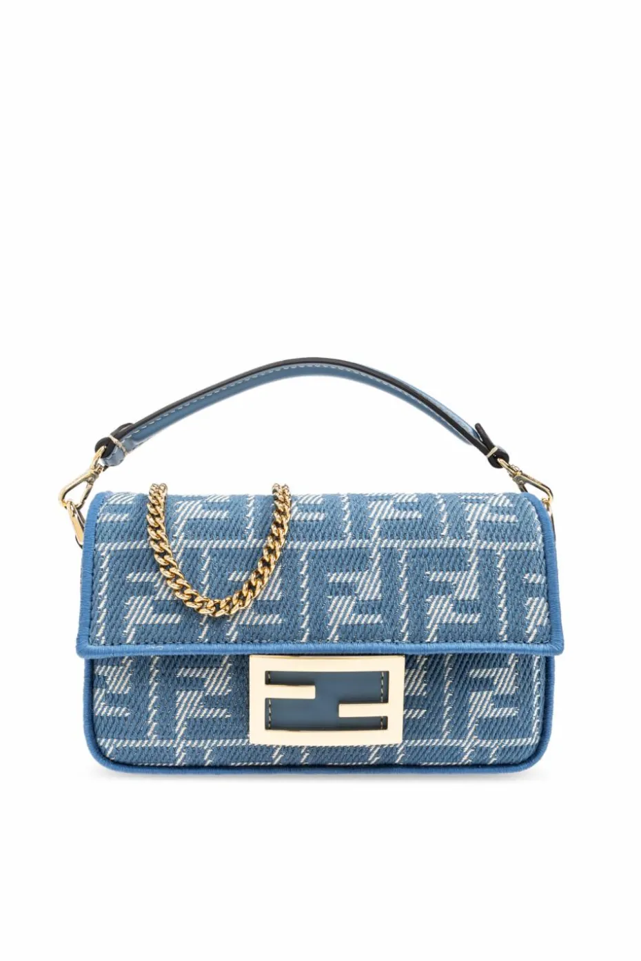 Fendi NIEBIESKI Torba do ręki `Baguette Mini`