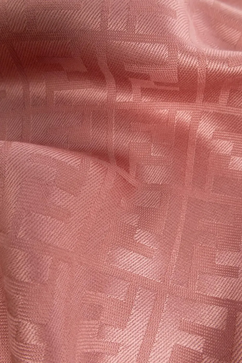 Fendi RÓŻOWY Chusta z monogramem
