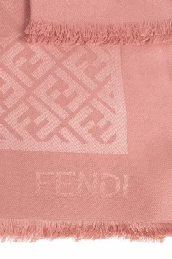 Fendi RÓŻOWY Chusta z monogramem