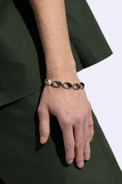 Fendi SREBRNY Mosiężna bransoleta