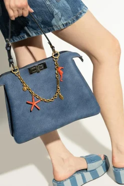 Fendi ZŁOTY Łańcuch do torby z zawieszkami