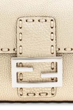 Fendi ZŁOTY Torba na ramię `Baguette`