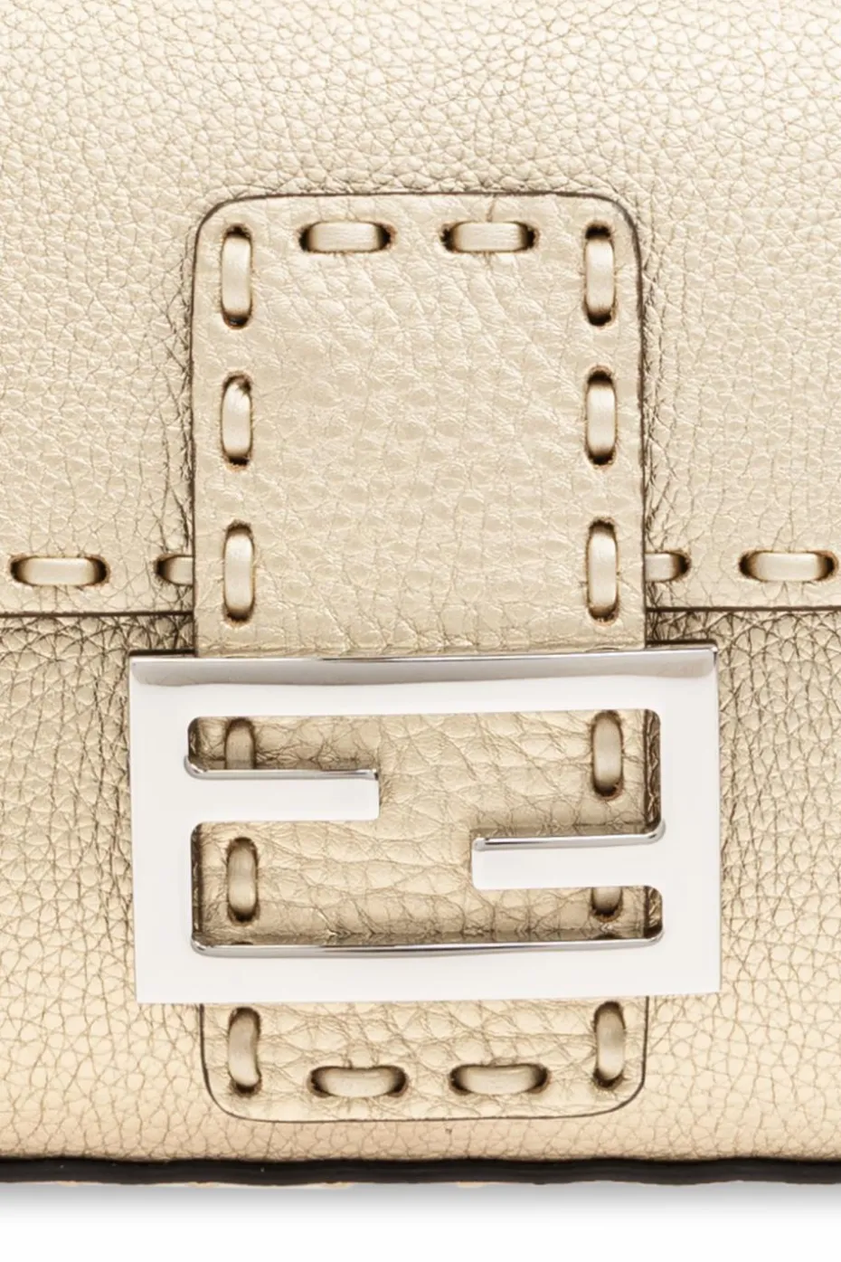 Fendi ZŁOTY Torba na ramię `Baguette`