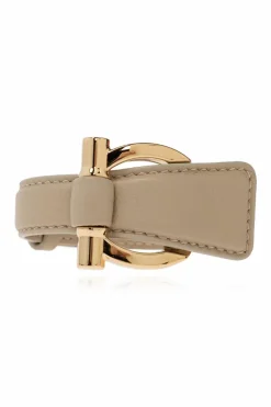 FERRAGAMO beżowy Skórzana bransoleta