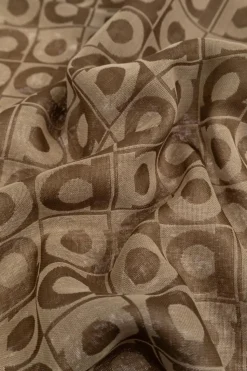 FERRAGAMO beżowy Szal z monogramem