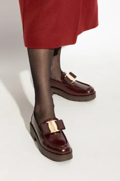 FERRAGAMO BORDO Skórzane buty `Mirty`