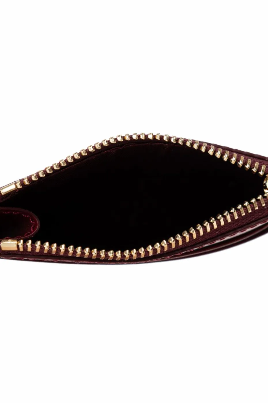 FERRAGAMO BORDO Skórzane etui na karty z brelokiem