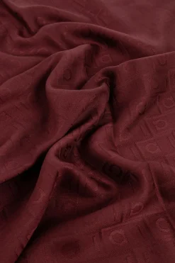FERRAGAMO BORDO Szal z monogramem