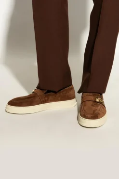 FERRAGAMO BRĄZOWY Buty `Brad`