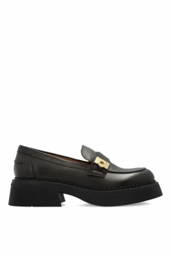 FERRAGAMO BRĄZOWY Buty `Caminia` typu `loafers`