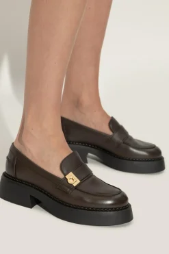 FERRAGAMO BRĄZOWY Buty `Caminia` typu `loafers`