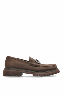 FERRAGAMO BRĄZOWY Buty `Cocoon` typu `loarers`