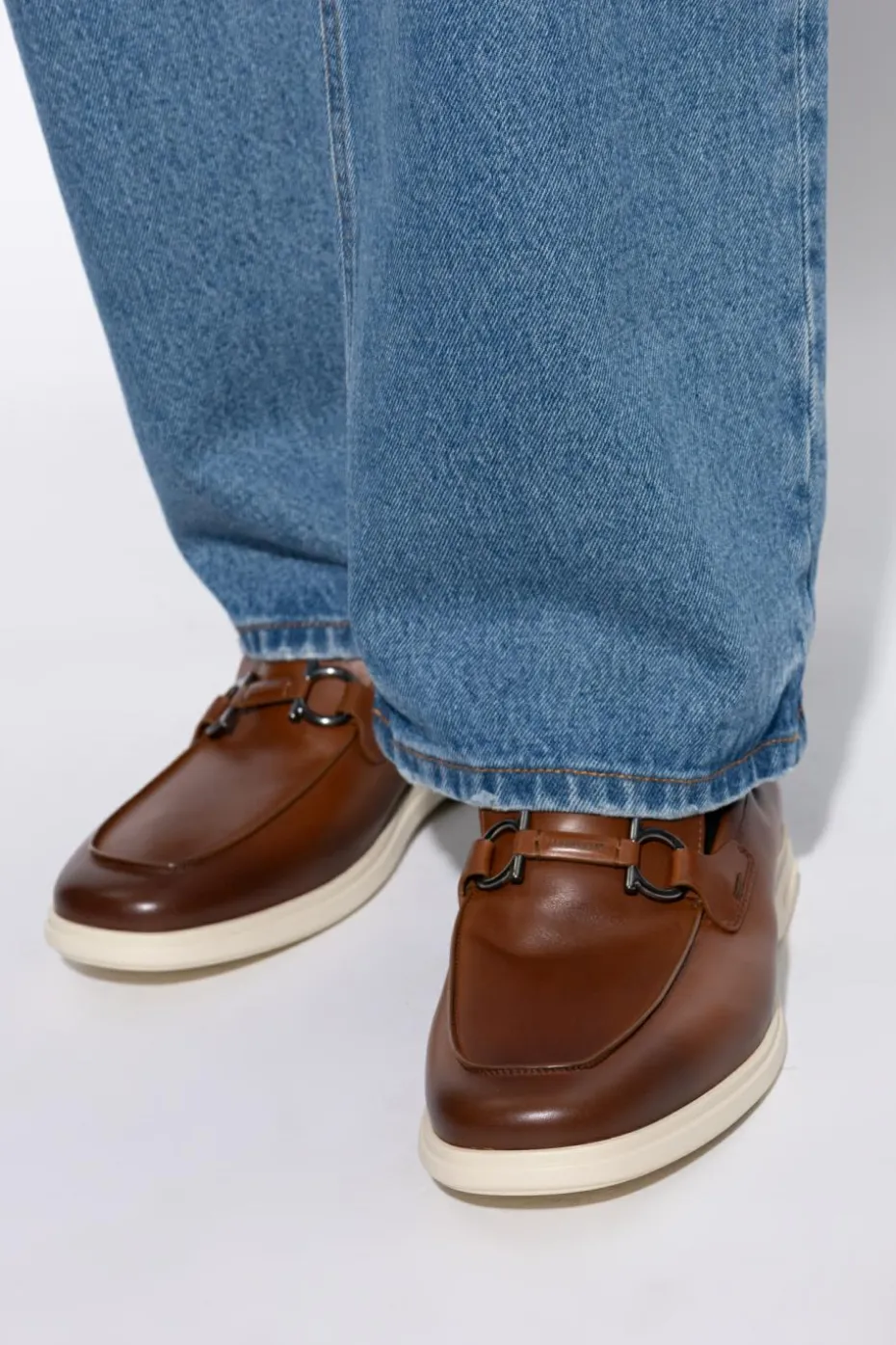 FERRAGAMO BRĄZOWY Buty `Cosimo`