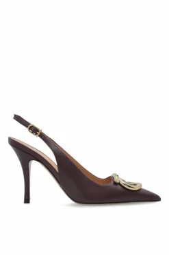 FERRAGAMO BRĄZOWY Buty na obcasie `Sara`