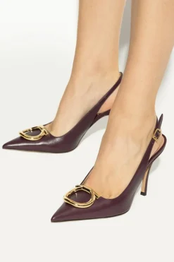 FERRAGAMO BRĄZOWY Buty na obcasie `Sara`
