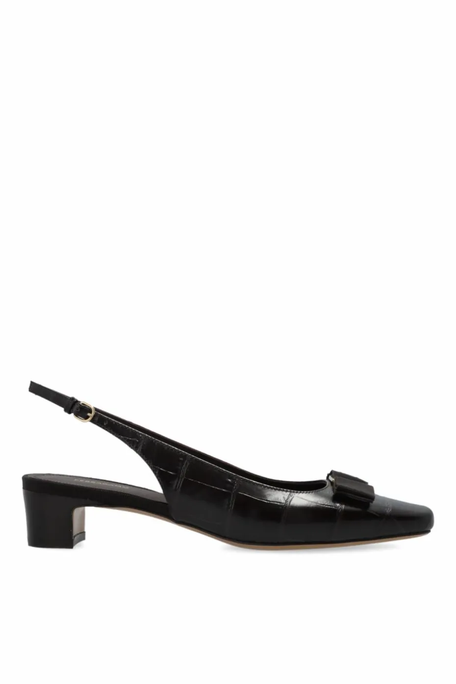 FERRAGAMO BRĄZOWY Buty na obcasie `Rivada`
