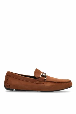 FERRAGAMO BRĄZOWY Mokasyny `Front`